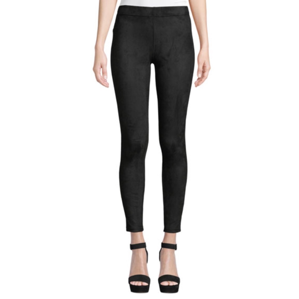 David Lerner Micro Suede Leggings in Black